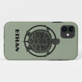 Turtle Zeichn - Wildlife Circle Series Case-Mate iPhone Hülle (Rückseite (Horizontal))