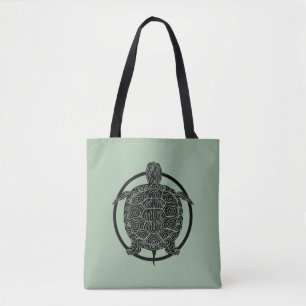 Turtle Zeichn - Wildlife Circle Series Tasche