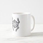 Turtle Zeichnend Kaffeetasse (VorderseiteRechts)