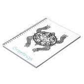Turtle Zeichnend Notizblock (Linke Seite)