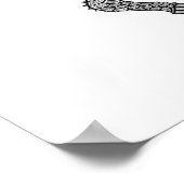 Turtle Zeichnend Poster (Ecke)