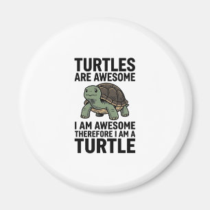 Turtle-Zitat Vintage-Stichvektor-T-Shirt-Desi Magnet