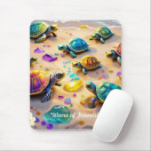 "Turtles at Play" Mousepad (Mit Mouse)