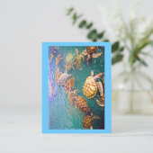 Turtles at Play Postkarte (Stehend Vorderseite)