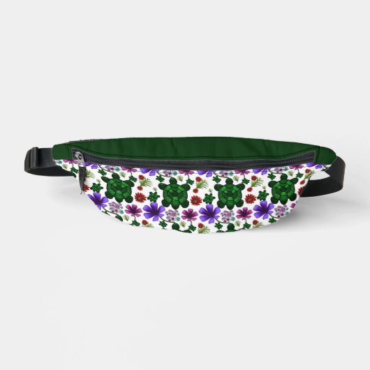 Turtles Blumenmuster Bauchtasche (Vorderseite)
