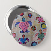 Turtles & Circles-Abzeichen Button (Vorne & Hinten)