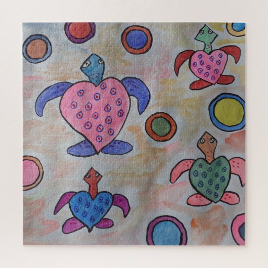Turtles & Circles Jigsaw Puzzle (Vertikal)