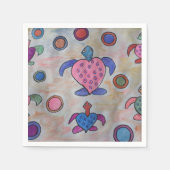 Turtles & Circles Paper Napkins Serviette (Vorderseite)