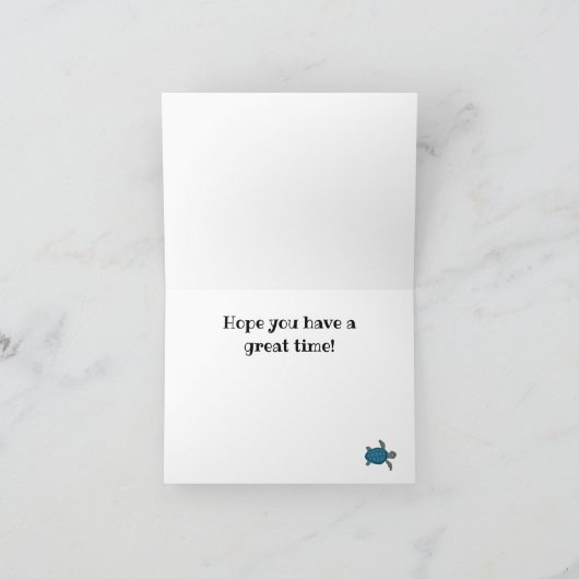 Turtles Design Dankeskarte (Innenseite)