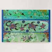 TURTLES & DOLPHINEN ABORIGINAL ART PUZZLE (Horizontal)