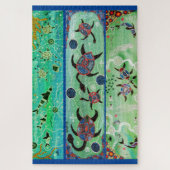 TURTLES & DOLPHINEN ABORIGINAL ART PUZZLE (Vertikal)