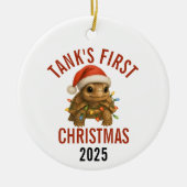 Turtle's First Christmas 2025 Keramik Ornament (Vorne)