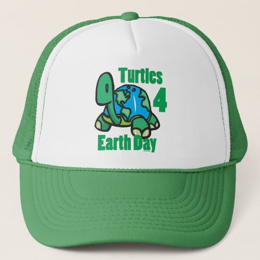 Turtles for Earth Day Hat Truckerkappe (Vorderseite)