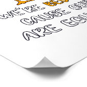 Turtles Green Ducks Quack Poster (Ecke)