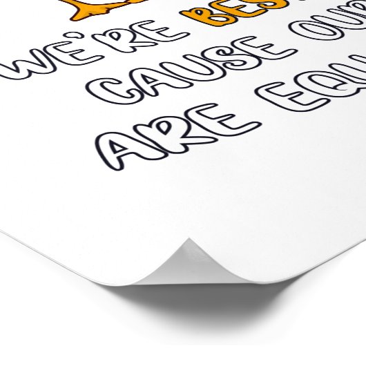 Turtles Green Ducks Quack Poster (Ecke)