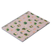 Turtles & Lily Pads on Light Gray-Pink Notizblock (Linke Seite)