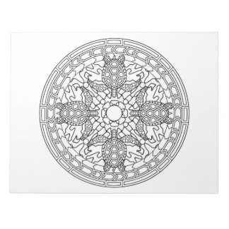 Turtles Mandala Coloring Book Pad Notizblock