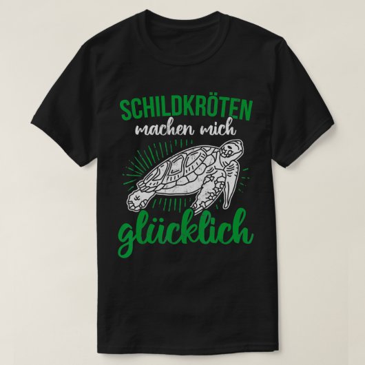 Turtles Mich Glucklich Pet T-Shirt (Design vorne)