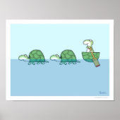 TURTLES PADDLING Poster von Sandra Boynton (Vorne)