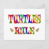 TURTLES RULE POSTKARTE (Vorderseite)