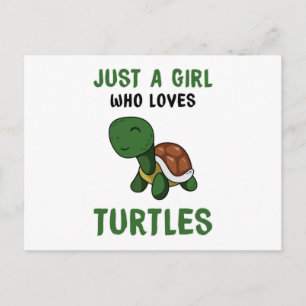 Turtles Sea Turtle Lover Süße Tier Meereswelt Gesc Postkarte