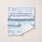 Turtles Wasserfarbenmuster Badhandtuch Set (Waschlappen)