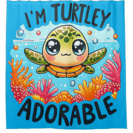 "Turtley Adorable" Duschvorhang
