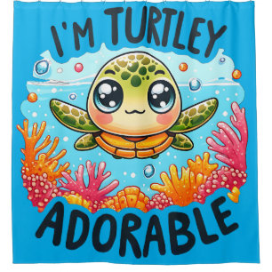 "Turtley Adorable" Duschvorhang
