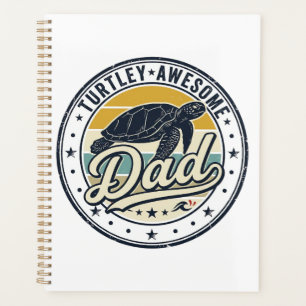 Turtley Awesome Papa Vintage Turtle Shirt Design_1 Planer