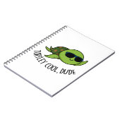 Turtley Cool Typ Funny Turtle Pub Notizblock (Linke Seite)