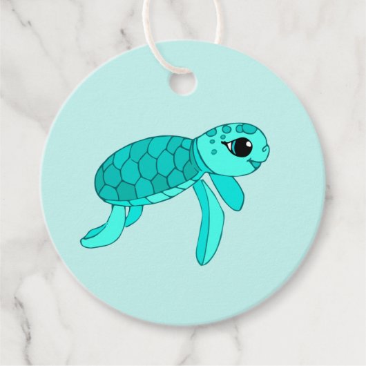 Turtley coole Meeresschildkröte Geschenkanhänger (Vorderseite)