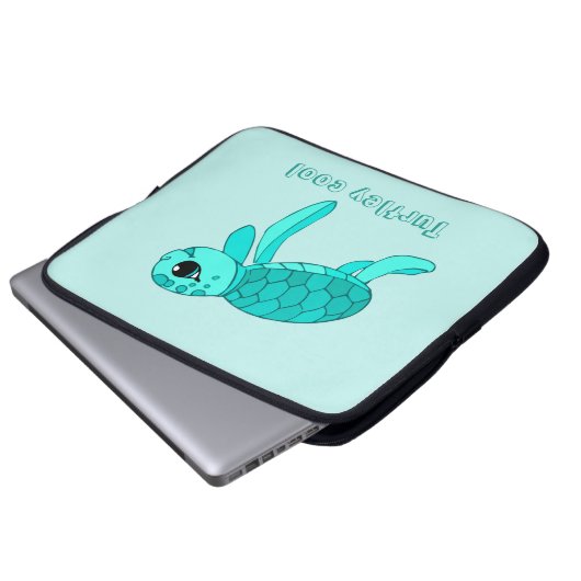 Turtley coole Meeresschildkröte Laptopschutzhülle (Vorne Knopf)