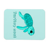 Turtley coole Meeresschildkröte Magnet (Horizontal)