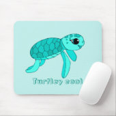 Turtley coole Meeresschildkröte Mousepad (Mit Mouse)