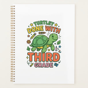 Turtley Fertig mit der dritten Klasse Schildkröten Planer