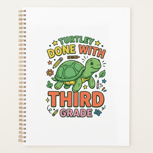 Turtley Fertig mit der dritten Klasse Schildkröten Planer (Vorderseite)