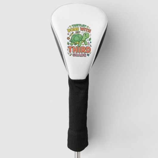 Turtley Fertig mit der dritten Klasse Turtle-Schul Golf Headcover (Vorderseite)