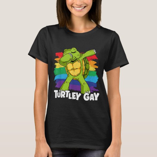 Turtley-Gay Pride-Regenbogenflagge LGBT Community  T-Shirt (Vorderseite)