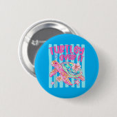 Turtley Over It Funny Sea Turtle Sarcastic Pun Button (Vorne & Hinten)
