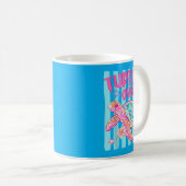Turtley Over It Funny Sea Turtle Sarcastic Pun Kaffeetasse (VorderseiteRechts)