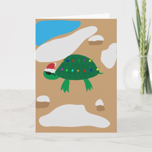 Turtley Phantastisch Christmas Feiertagskarte (Vorderseite)