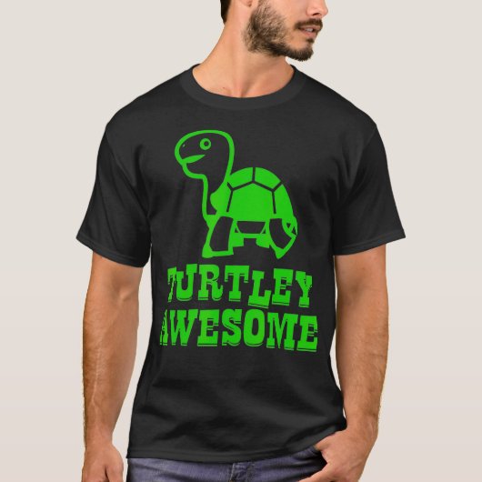 TURTLEY PHANTASTISCH Funny Turtle Lover Boys Girls T-Shirt (Vorderseite)