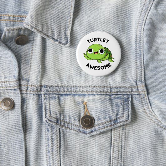 Turtley Phantastisch Funny Turtle Pub Button (Beispiel)