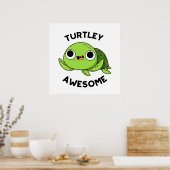 Turtley Phantastisch Funny Turtle Pub Poster (Küche)
