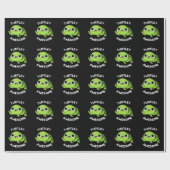 Turtley Phantastisch Funny Turtle Pun Dark BG Geschenkpapier (Flach)