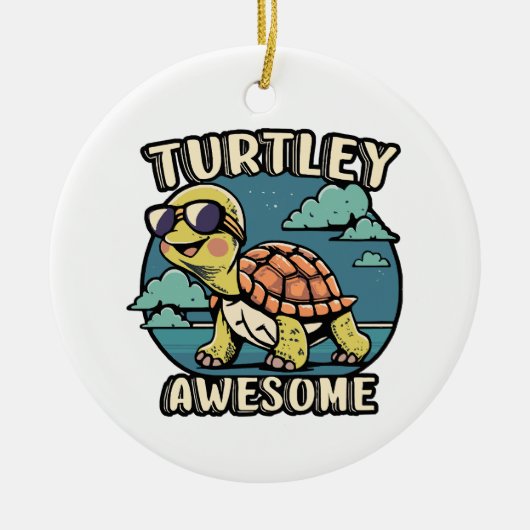 Turtley Phantastisch Keramik Ornament (Vorne)
