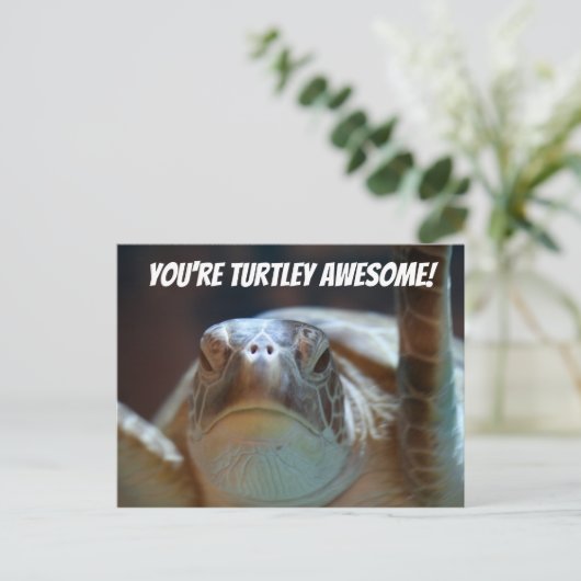 Turtley Phantastisch Postcard Postkarte (Stehend Vorderseite)
