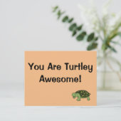 Turtley Phantastisch Postkarte (Stehend Vorderseite)