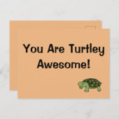 Turtley Phantastisch Postkarte (Vorne/Hinten)