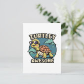 Turtley Phantastisch Postkarte (Stehend Vorderseite)